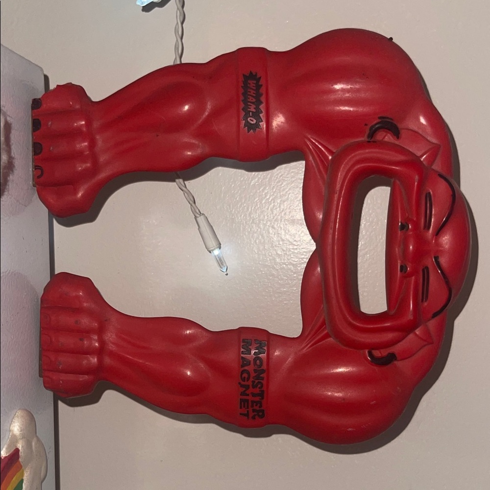 Vintage 1964 Red Monster Magnet Toy by Wham-O